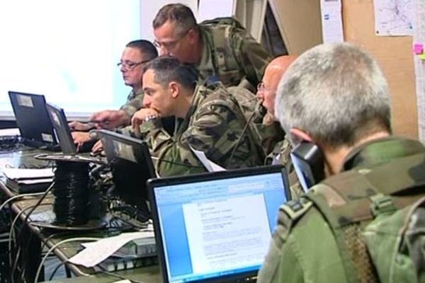 Un PC de crise a été installé pour gérer les opérations de cet exercice.