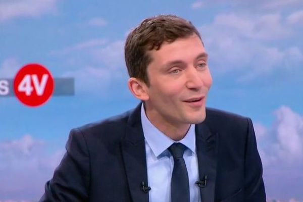 Julien Sanchez - le porte-parole du Rassemblement National invité des 4 vérités sur France 2 - 15 juin 2018.