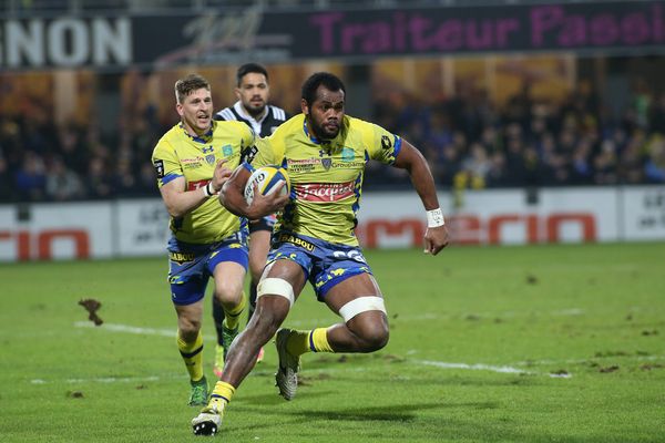 Peceli Yato lors d'un match de l'ASM Clermont Auvergne contre le CA Brive Corrèze Limousin.