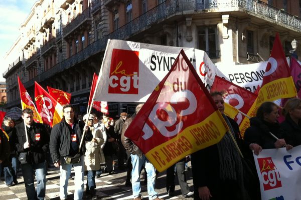 Les manifestants se sont réunis en fin de matinée à Toulouse