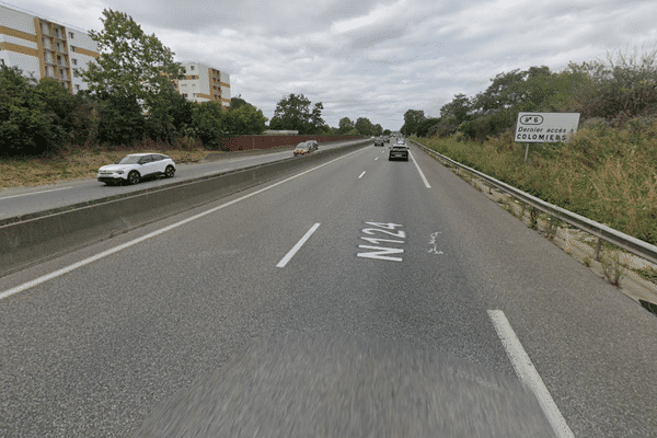 L'accident de la route s'est produit sur la N124, entre les sorties 5 et 6, sur la commune de Colomiers