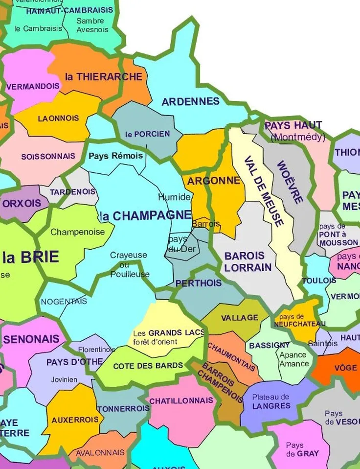 A Quoi Ressemble La Carte De La Champagne Ardenne En Region Naturelle