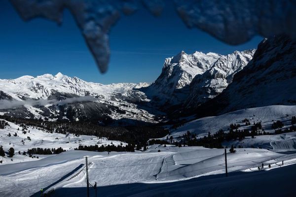 La station de ski de Wengen, dans les Alpes suisses, le 15 janvier 2019.