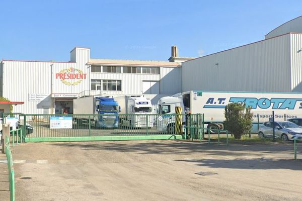 La société fromagère de Lactalis à Lons-le-Saunier dans le Jura.