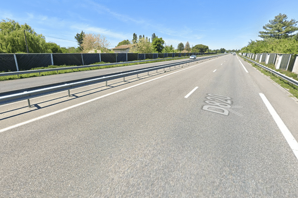 L'accident s'est produit sur cette portion de la RD820, à hauteur de la commune de Labarthe-sur-Lèze (Haute-Garonne)