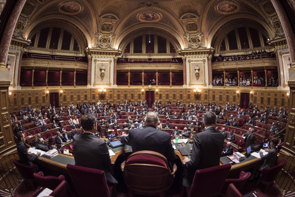 Les sénateurs lors d'une session dans l'hémicycle le 17 novembre 2016. (Archives)