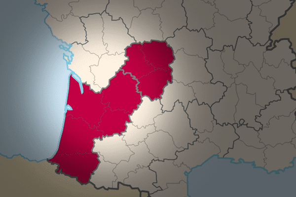 Carte Limousin réuni à Aquitaine