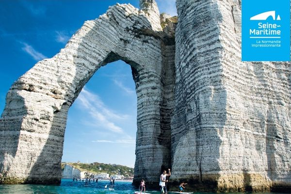 La Seine-Maritime fait sa campagne de communication sur le thème de la Normandie impressionnante.