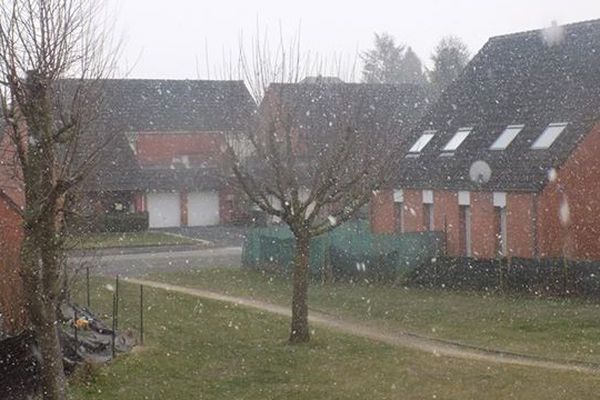 Neige à Aulnoye-Aymeries