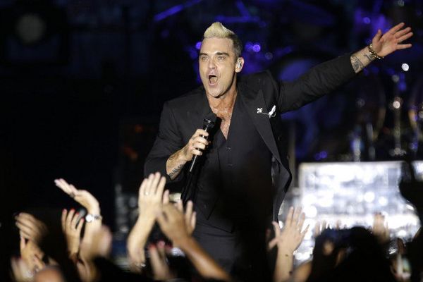 Robbie Williams, le 12 juillet 2015 à Monaco