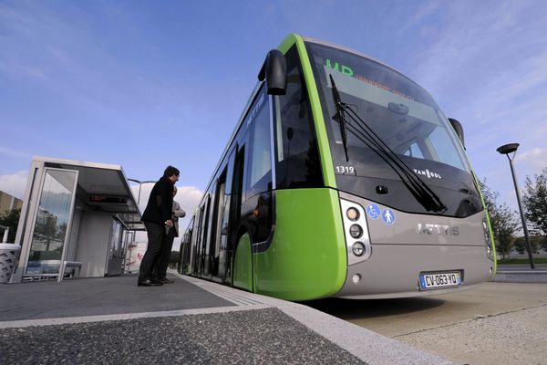 Photo d'illustration :.Le bus à haut niveau de service de Metz