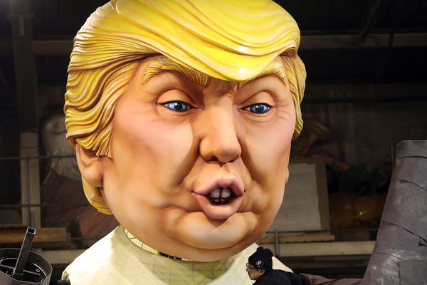 Le président américain Donald Trump, vedette du carnaval de Nice 2017.