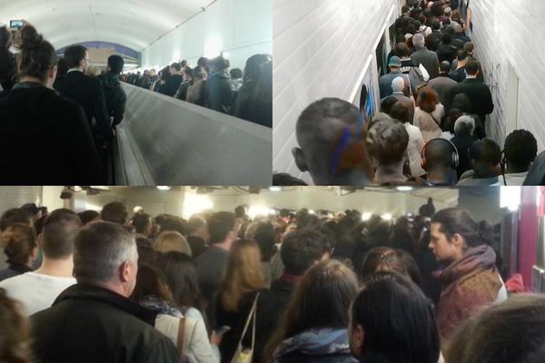 La foule bloquée dans les couloirs du RER A, le 25 mai 2016 : les témoignages des internautes.