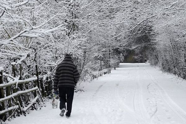 Des chutes de neige sont attendues sur le Limousin dès la nuit du vendredi 01 au 02 février 2013 (image d'illustration)