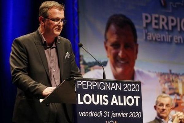 Louis Aliot en meeting pour les municipales, le 31 janvier 2020.