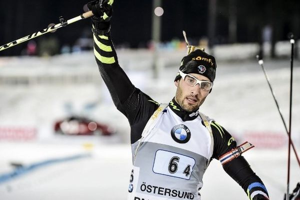 Le catalan Martin Fourcade a réussi ses débuts en coupe du monde. Oestersund le 30 novembre 2014.