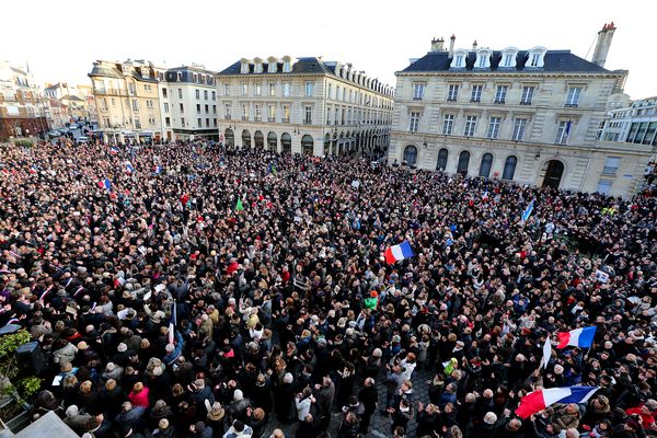 Le 11 janvier 2015, plus de 25 000 personnes sont dans les rues de Reims. (archives)