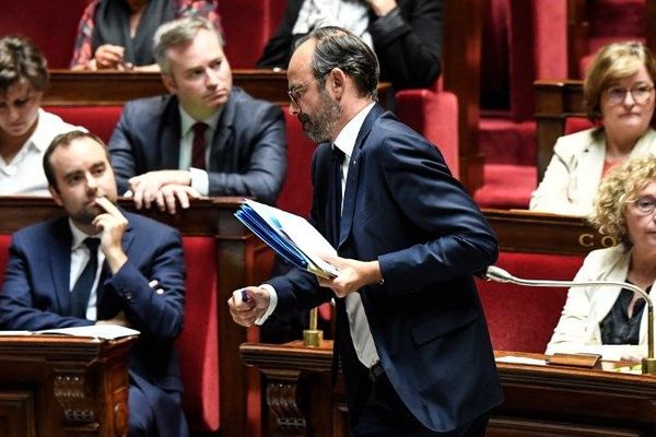 Edouard Philippe à l'Assemblée nationale lors des questions au gouvernement le 9 octobre 2018