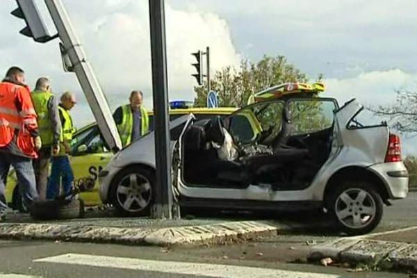 Un accident de la circulation à Mâcon (archives-octobre 2013)