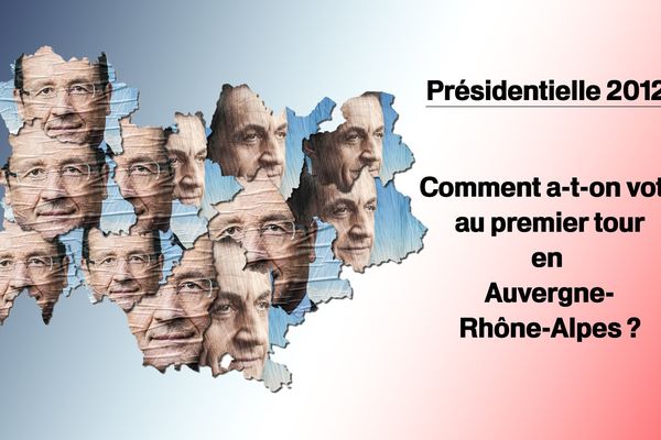 Au premier tour de l'élection présidentielle de 2012, 7 des 12 départements des régions Auvergne et Rhône-Alpes avaient porté François Hollande en tête des suffrages.