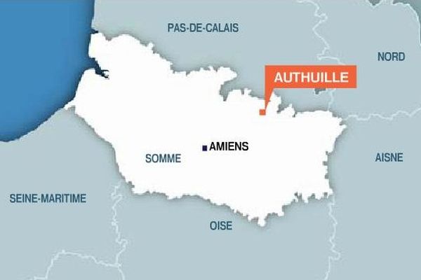 Authuille, commune de moins de 200 habitants. Le restaurant se trouve dans l'artère principal du village