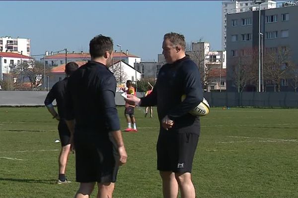 Les Jaune et Noir à l'entraînement
