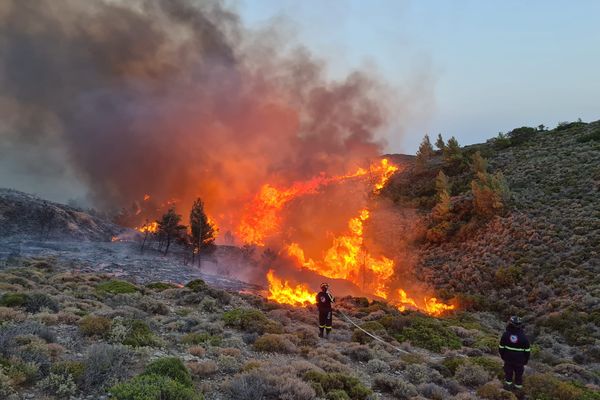 Les six pompiers de l'Urgence Internationale sont partis le lundi 24 juillet.