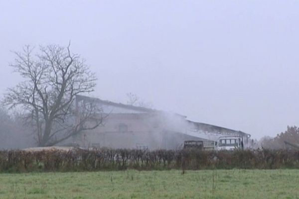 Incendie de grange à Cronat (71)