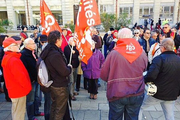 Montpellier - manifestation des retraités - 24 novembre 2015.