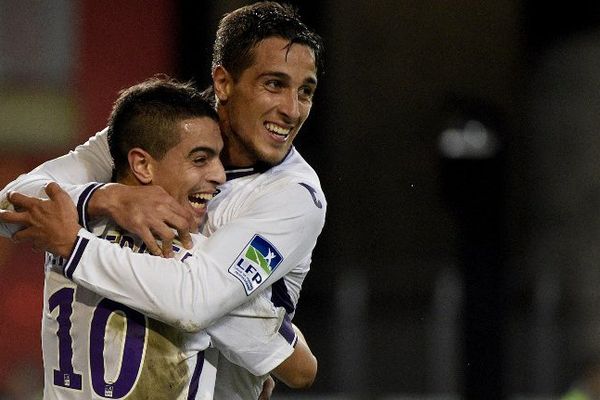 La joie des Toulousains après la victoire à Rennes