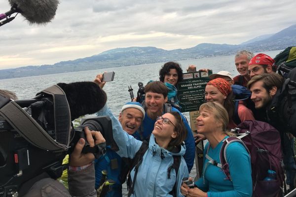 Les 8 participants de la Grande traversée des Alpes ont le sourire - 5 juin 2017