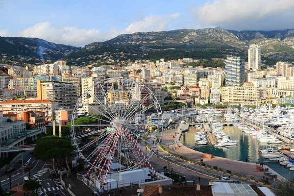 Vue de Monaco prise du rocher en janvier 2019.