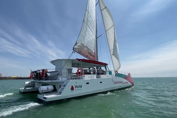 Le catamaran Isabelle se veut une alternative bas-carbone aux transports de personnes sur des liaisons régulières.