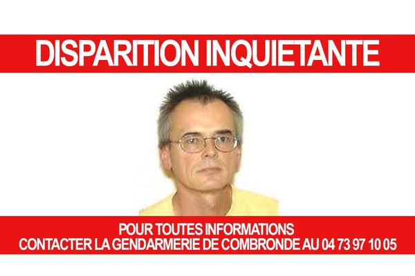 La gendarmerie du Puy-de-Dôme a lancé, lundi 2 octobre, un appel à témoins afin de retrouver un homme de 63 ans disparu depuis le mardi 26 septembre.