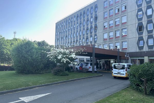 L'hôpital Monod de Flers (61) ce 15 juin 2023.