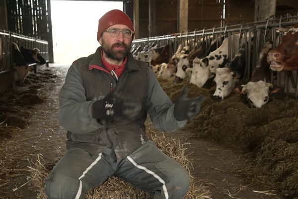 Mathieu Grenier, porte-parole de la confédération paysanne, possède une ferme dans le pays de Caux.