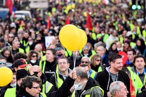 La manif des gilets jaunes à Marseille le 19 janvier