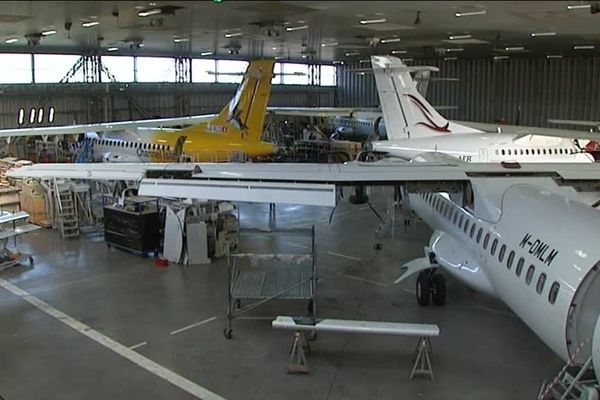 L'entreprise occupait deux des 7 hangars de Francazal. Photo prise en novembre 2016.