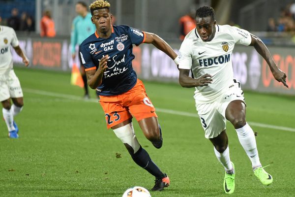 Mendy déborde Mukiele au stade de la Mosson ce 7 février