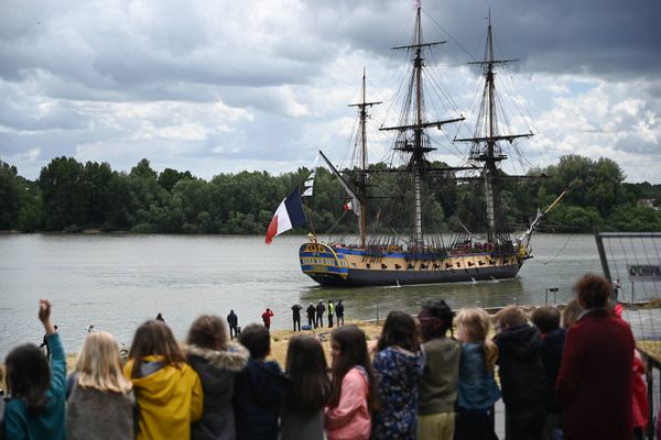 L'Hermione à Nantes en mai 2019. 