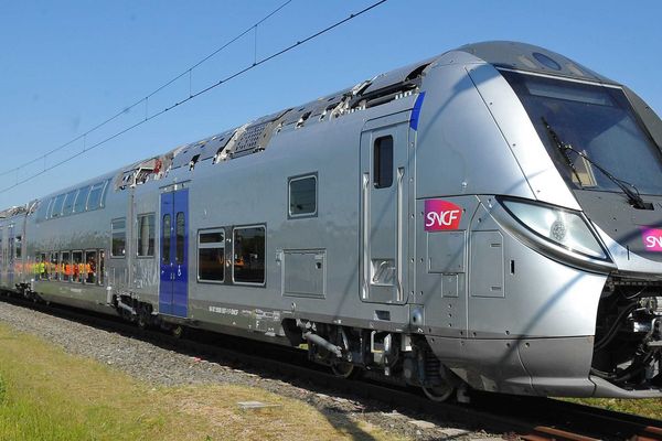 Le nouveau TER Regio 2N lors de ses essais en Allemagne en juin dernier.