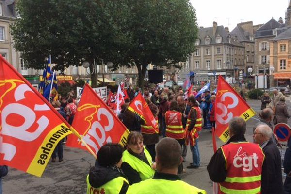 Mobilisation des fonctionnaires à Avranches