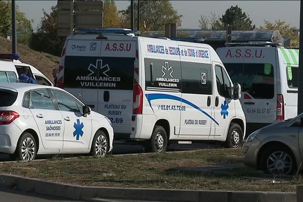 Les ambulanciers manifestent à Besançon 