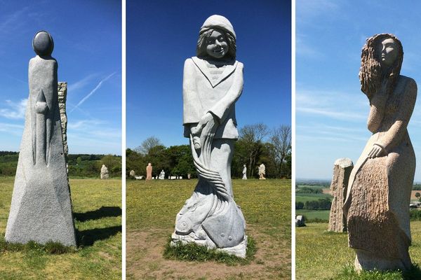 En 2017, les nouvelles statues installées dans la Vallée des Saints