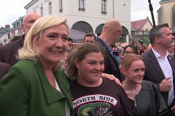 Marine Le pen est venue soutenir Patrice Martin le candidat RN sur la 6ème circonsciption de Seine-Maritime