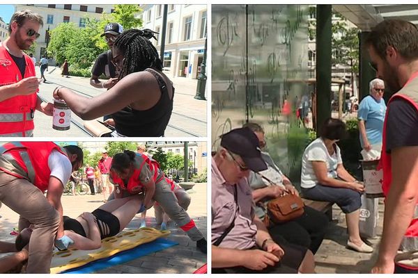 Du 10 au 18 juin 2017, les bénévoles font appel à la générosité des passants dans les rues d'Orléans.