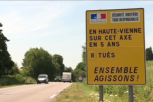 La RN 147, l'une des routes les plus meurtrières du Limousin.