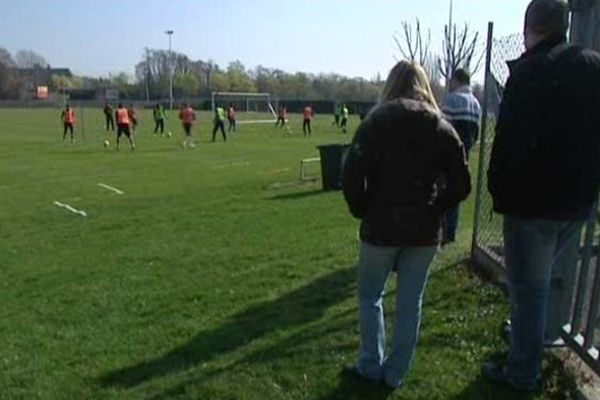 Le RCSA à l'entraînement jeudi matin