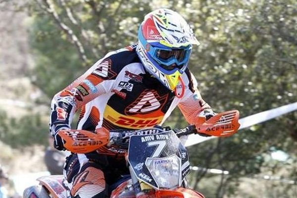 Christophe Nambotin, champion du monde d'enduro en 2012 et 2013, participe au championnat de France à Uzerche les 26 et 27 avril 2014