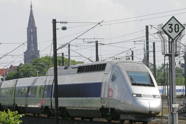 Un TGV Strasbourg-Paris. (image d'illustration)